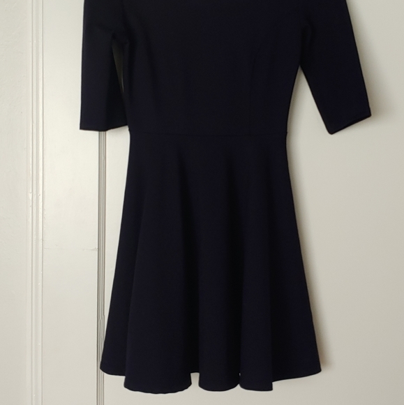Navy Lulu's Tip the Scallops Skater Dress Sz S - Picture 6 of 6